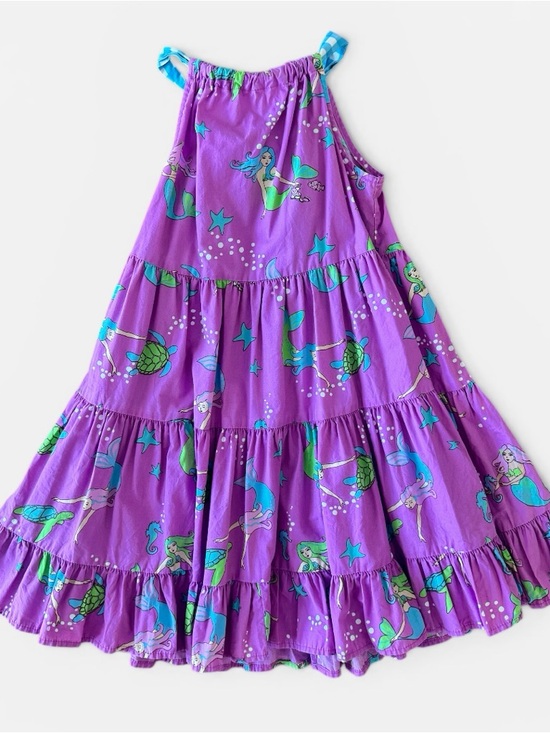 Eleanor Rose Other - Eleanor Rose Purple Mermaid Print Tiered Lexie Dress size 6/7